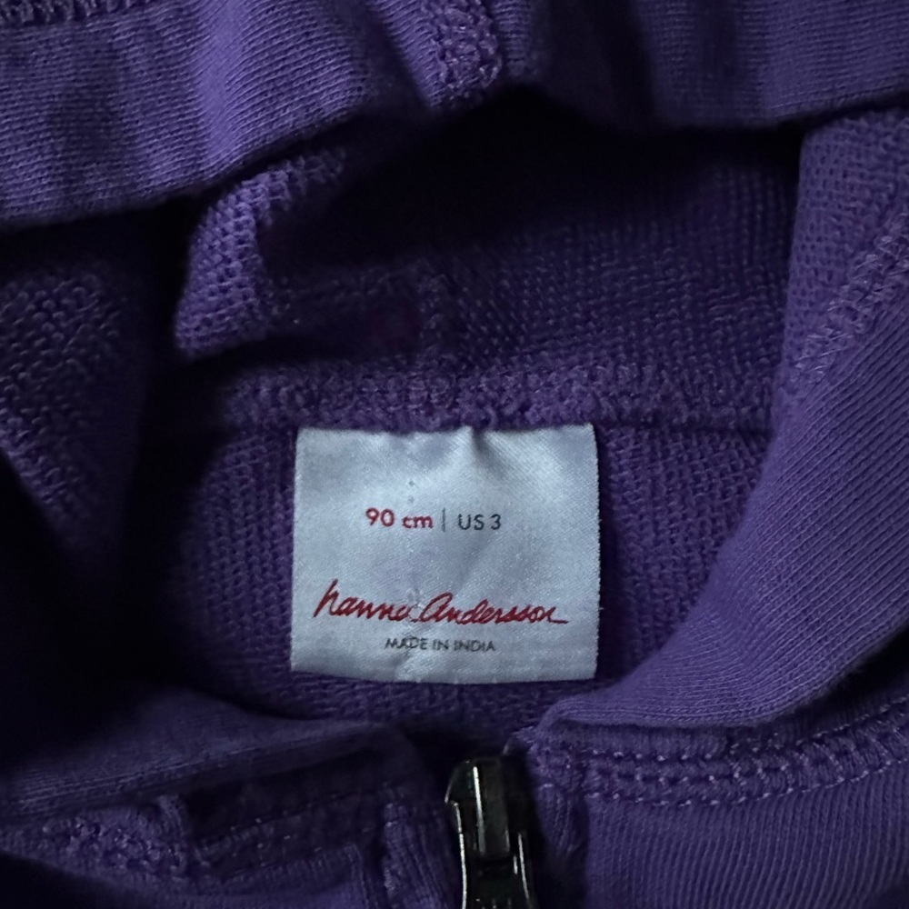 Hanna Andersson Vibrant Purple Kids Hoodie - Picture 2 of 2
